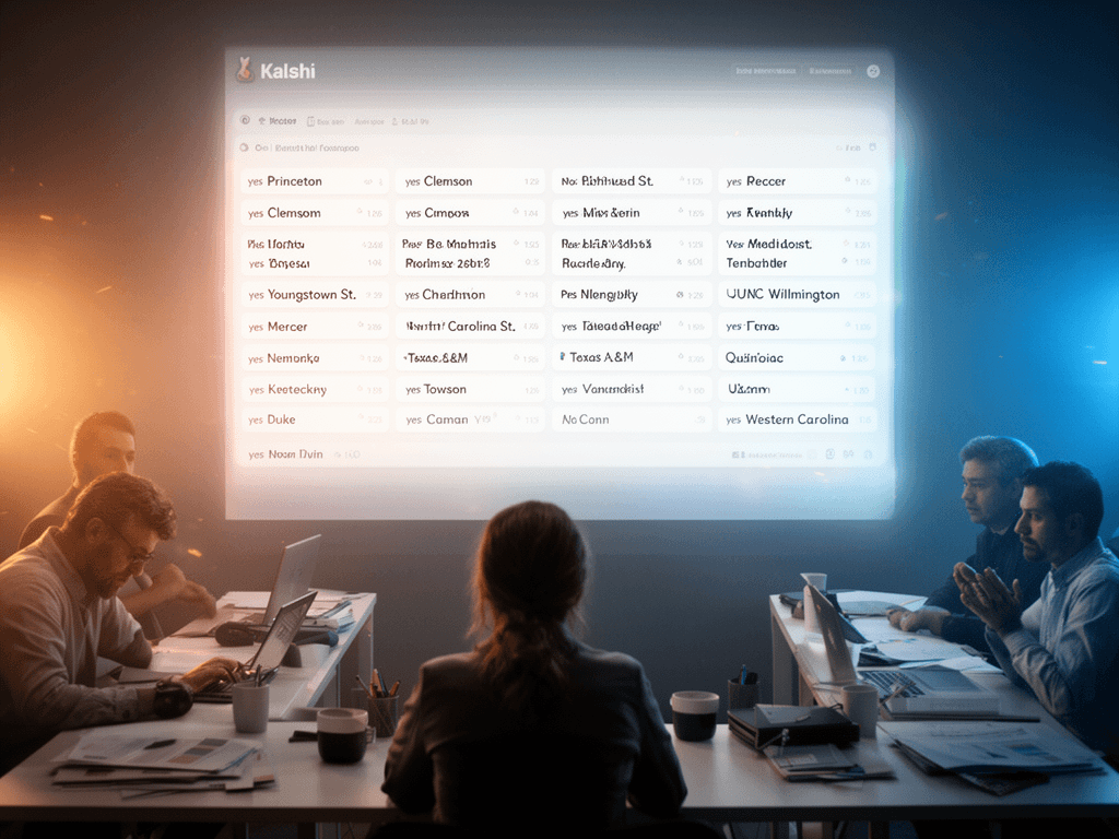 Wie wettet man bei Kalshi auf: yes Princeton,yes Clemson,yes Indiana St.,yes Morehead St.,yes Charleston,yes Robert Morris,yes Providence,yes Mercer,yes Youngstown St.,yes Kentucky,yes Campbell,yes North Carolina St.,yes Nebraska,yes Sacred Heart,yes Northern Kentucky,yes Quinnipiac,yes Texas A&M,yes Temple,yes Towson,yes James Madison,yes Texas,yes Virginia,yes UNC Wilmington,yes Coastal Carolina,yes Vanderbilt,yes UConn,yes Western Carolina,yes Duke?